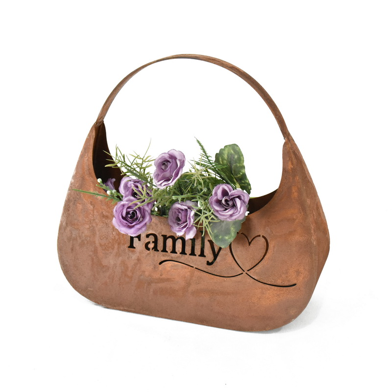 V637-27603BAG-202508251335-00 Family' Bag Planter / Decorative Storage 23cm - Image 1