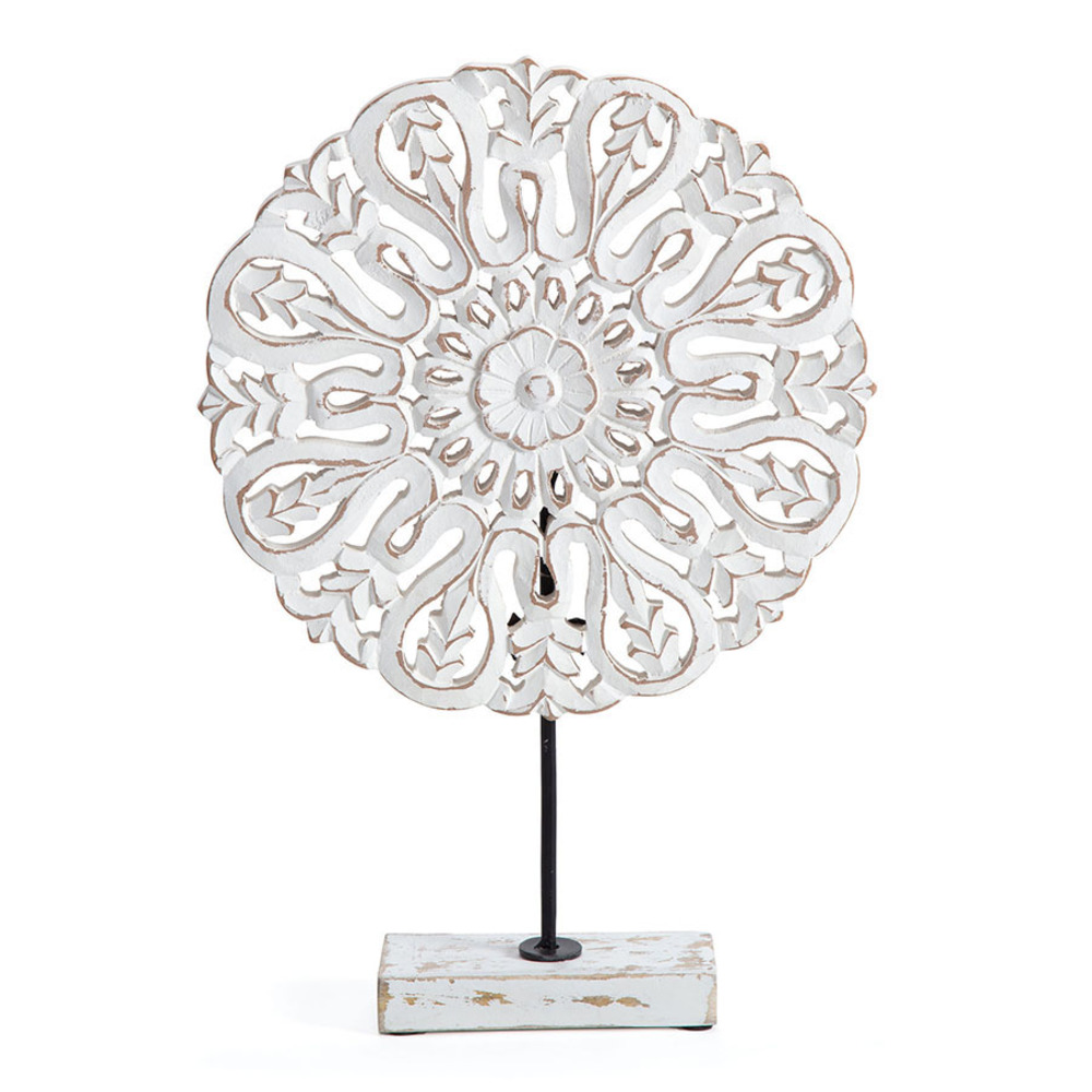 V637-51009PLQ-202508251335-00 Contemporary Mandala Plaque on Base 45cm - Image 1