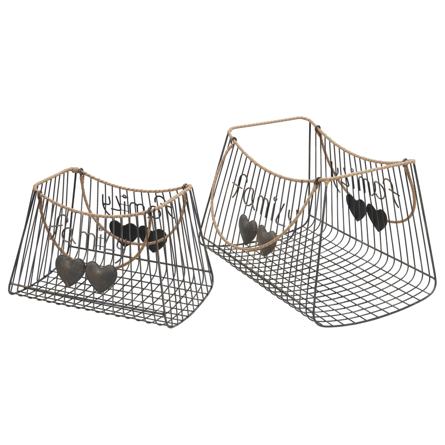 V637-59514BSK-202508251835-00 Set 2 Nested Tropea 'Family' Baskets 45x30cm - Image 1