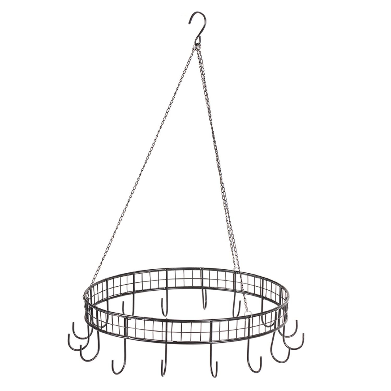 V637-67515HKS-202508251840-00 Round Hanging Circle w Hooks Metal 40cm - Image 1