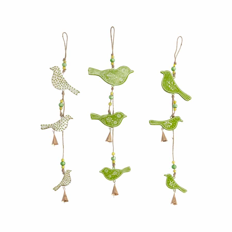 V637-67528BRD-202508251845-00 Set 3 Asst String of Hanging Birds 65cm - Image 1