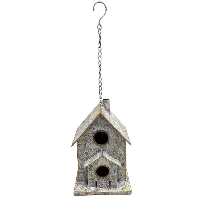 V637-74140BRD-202508251606-00 Hanging Two-Storey Birdhouse 52cm - Image 1