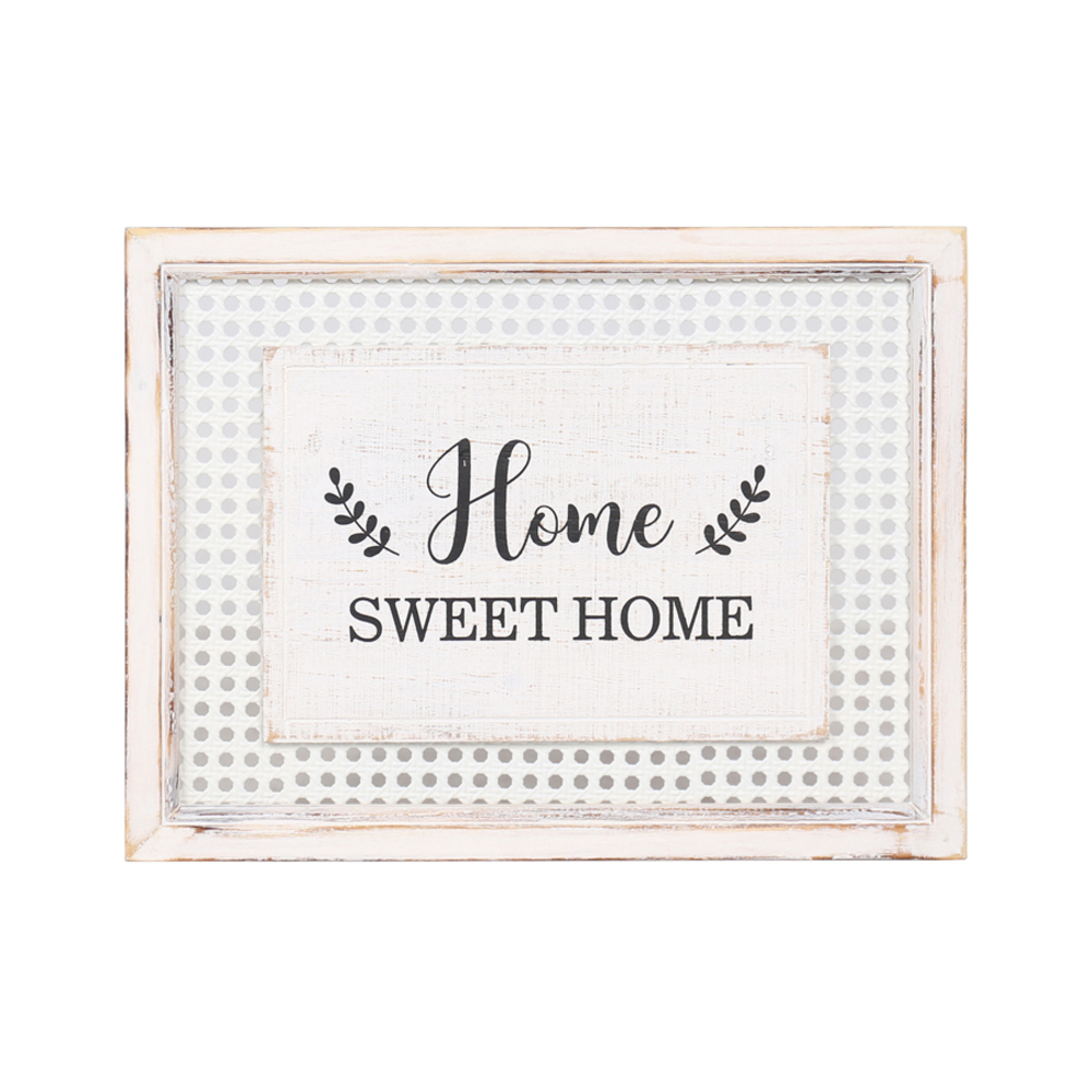 V637-92080HOM-202508251825-00 Hamptons Style Home Sweet Home Wall Art 40cm - Image 1