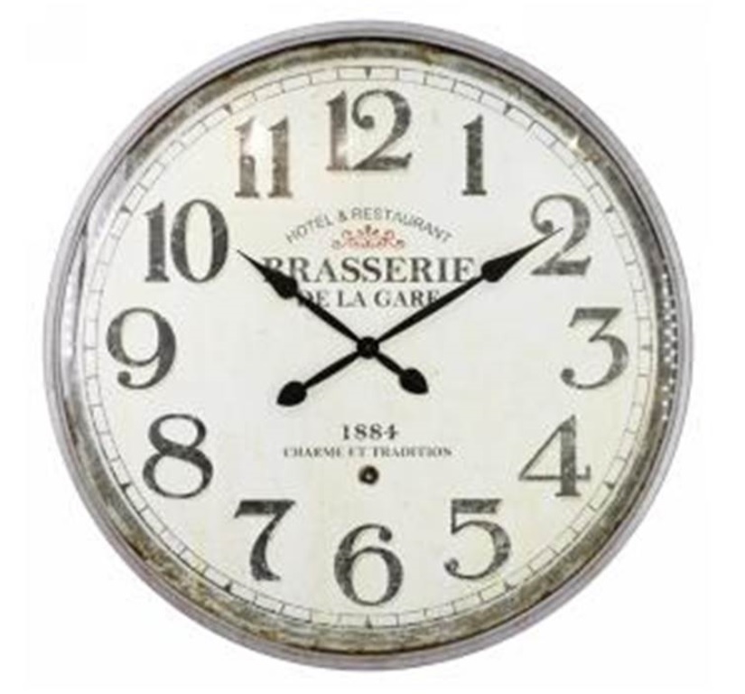 V637-ACC28139-202508251920-00 Brasserie Round Wall Clock 80cm - Image 1