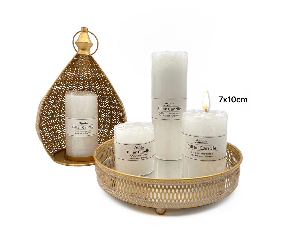 V637-CPU27238-202508251753-00 bulk 36 Unscented White Pillar Candle 335G 10cm - Image 1