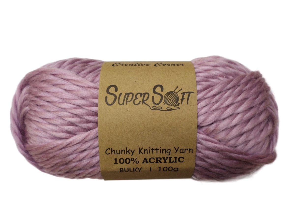 V637-CRA30201-202508251915-00 bulk 12 Pink Chunky Yarn 100G - Image 1