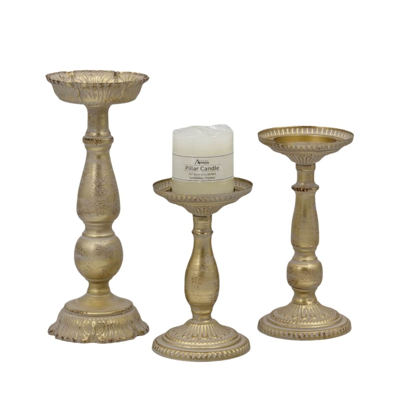 V637-DCO37431-202508251720-00 Pedestal Decorative Candle Holder 29cm - Image 1