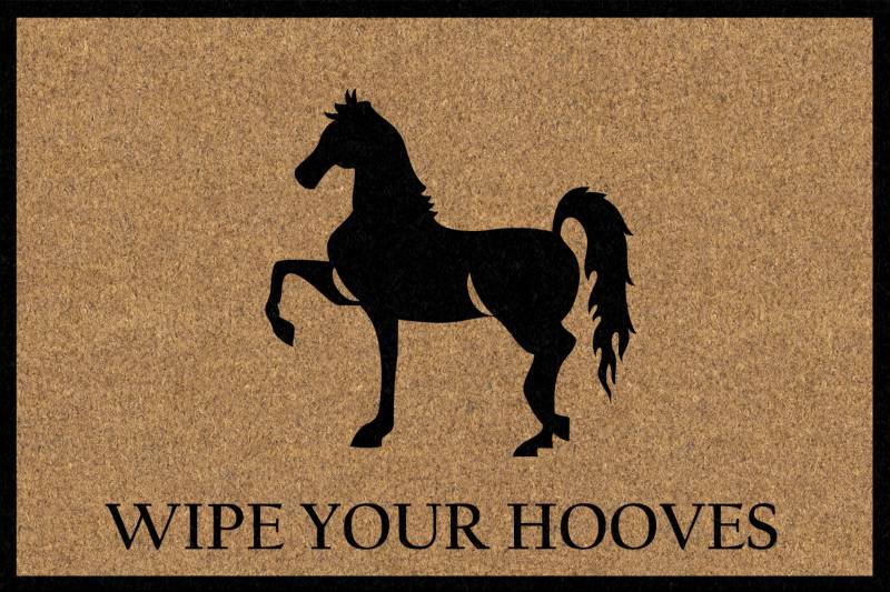 V637-E423726-202508252010-00 Horse Doormat 60x40cm - Image 1