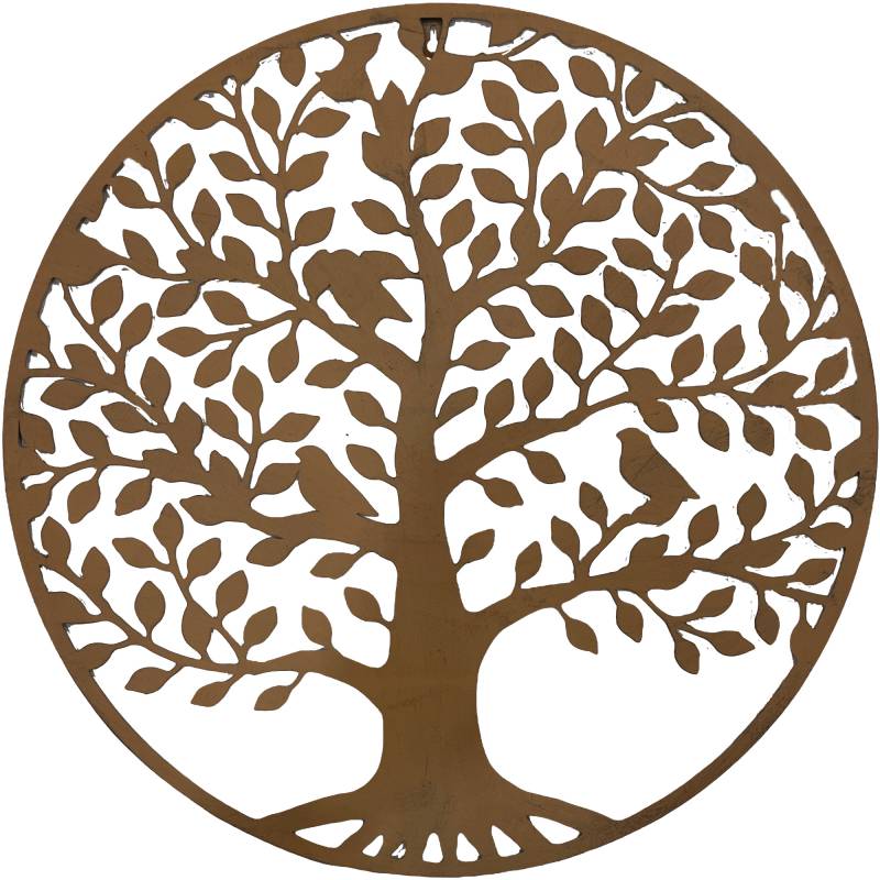 V637-E522795-202508252040-00 By The Tree Metal Wall Art 59x59cm - Image 1