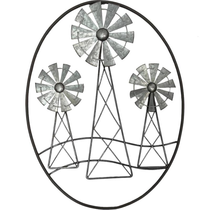 V637-E522872-202508252110-00 Windmill Trio Wall Art 46x61cm - Image 1