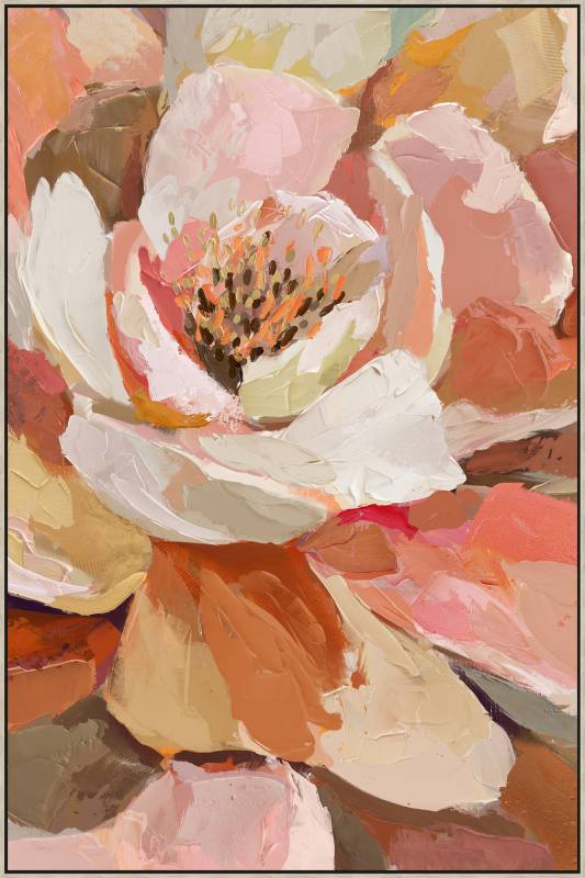 V637-E592564-202508252230-00 Catalina Flower Framed Canvas 60x90cm - Image 1