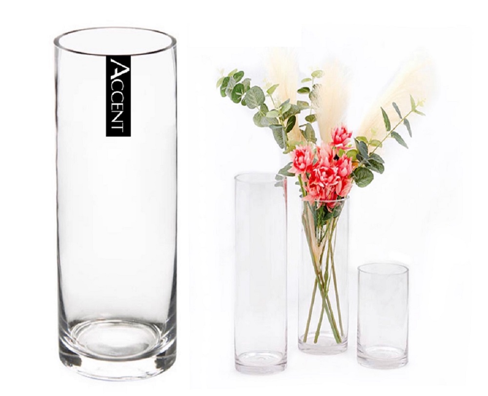 V637-GVA30284-202508252110-00 bulk 6 Glass Cylinder Vase 40cm - Image 1
