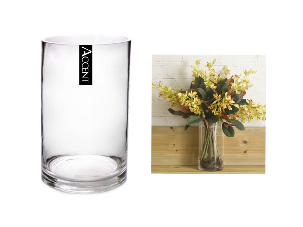 V637-GVA30288-202508252110-00 bulk 6 Glass Cylinder Vase Flower 30cm - Image 1
