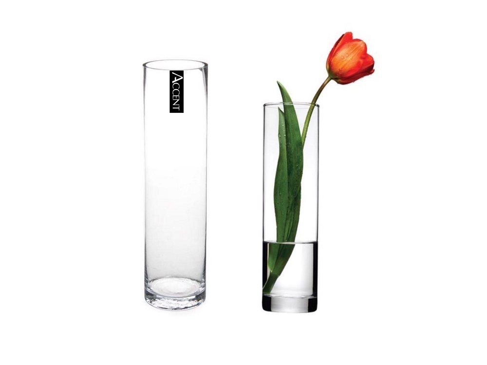 V637-GVA30295-202508252120-00 bulk 12 Glass Cylinder Vase Flower 20cm - Image 1