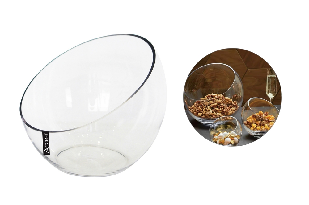 V637-GVA30324-202508252135-00 bulk 4 Glass Vase Slanted Top 24cm - Image 1