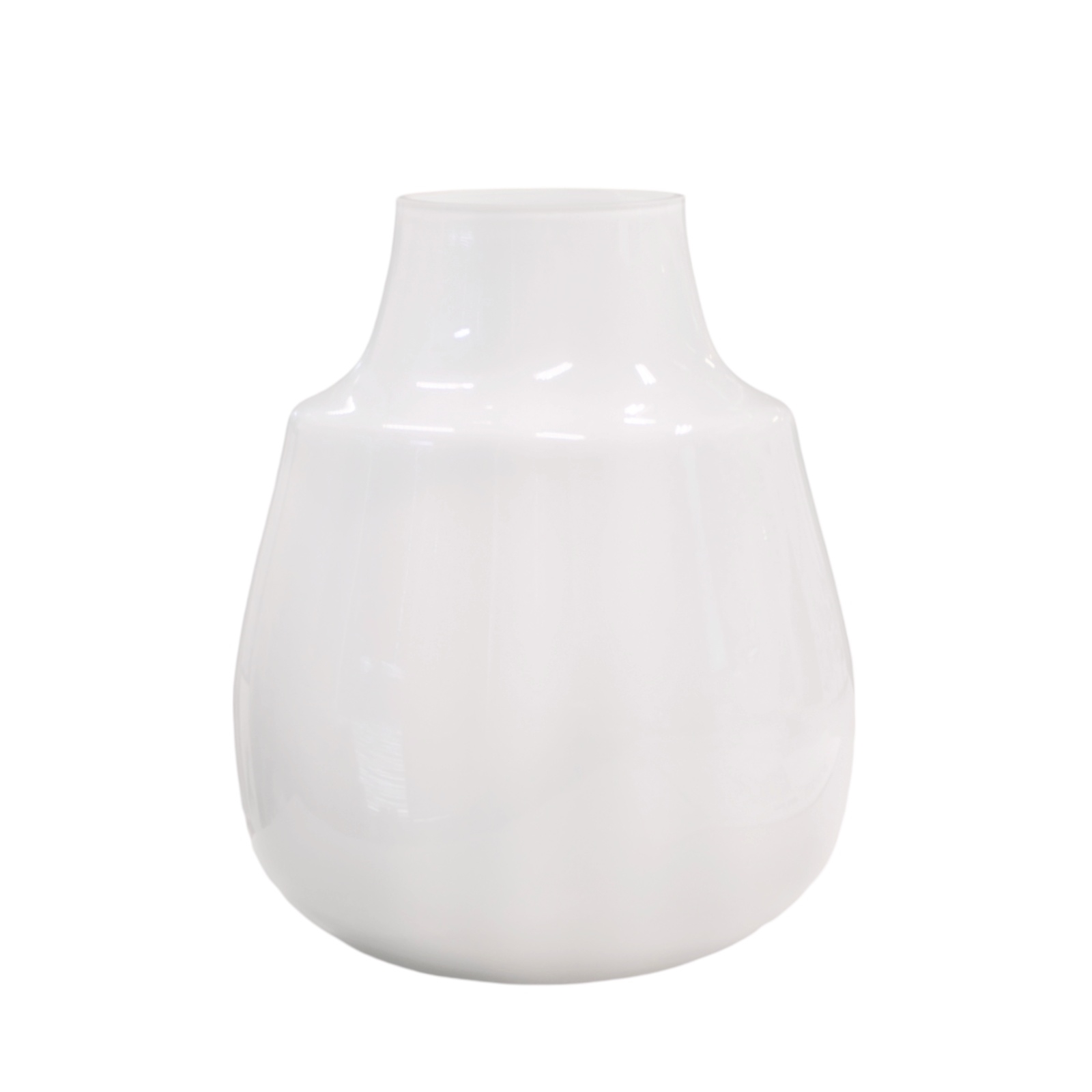 V637-GVA37056-202508252155-00 bulk 4 White Glass Belly Vase Tina 22cm - Image 1
