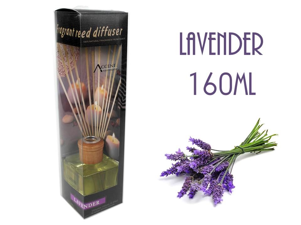 V637-INC5570-202508252240-00 bulk 12 Fragrant Oil Diffuser Lavender 160ml 12 Rattan Sticks - Image 1