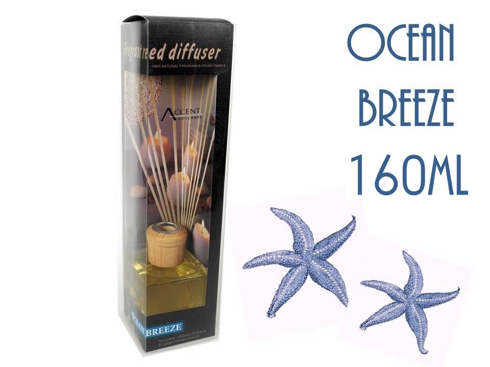 V637-INC5574-202508252240-00 bulk 12 Fragrant Oil Diffuser Ocean Breeze 160ml 12 Rattan Sticks - Image 1