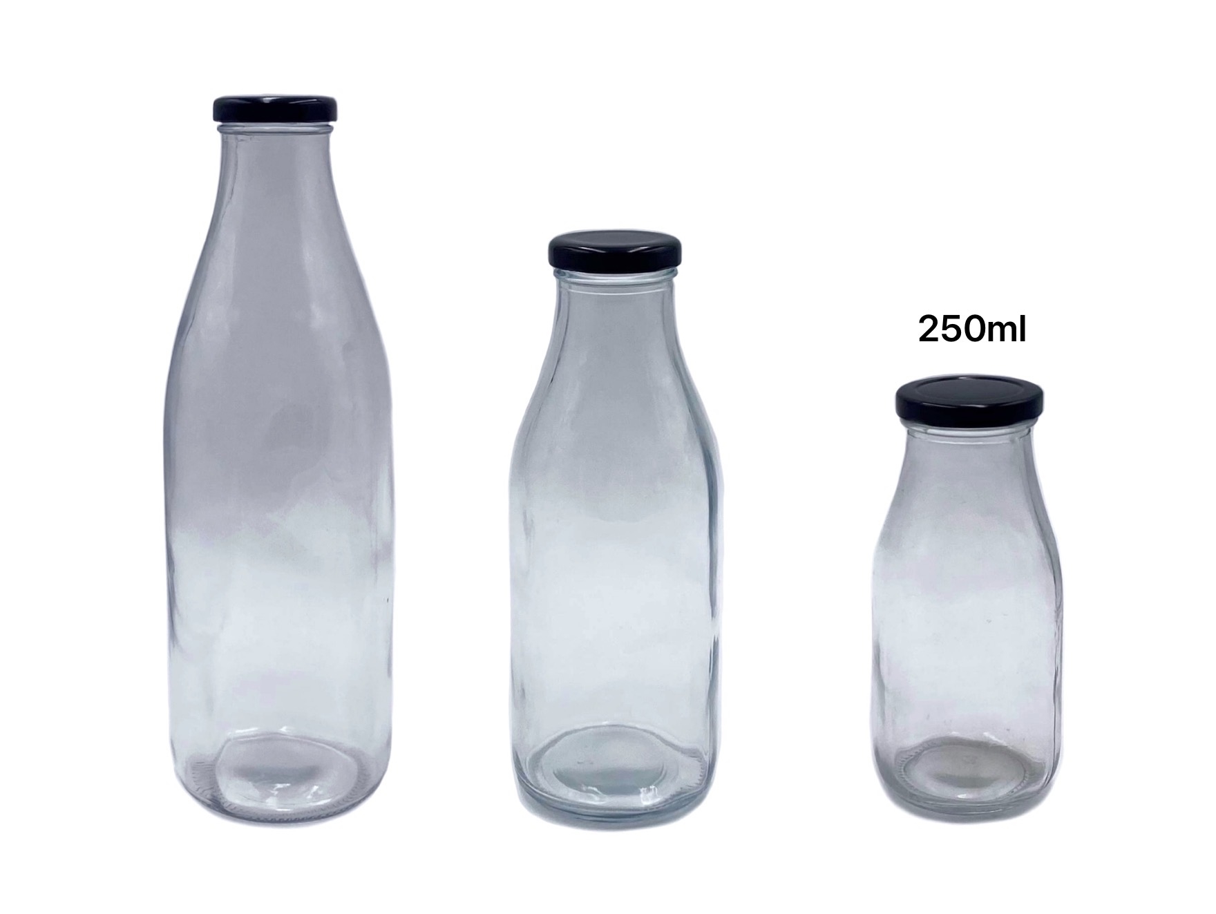 V637-KIT31854-202508252253-00 bulk 48 250ml Glass Milk Bottle - Image 1