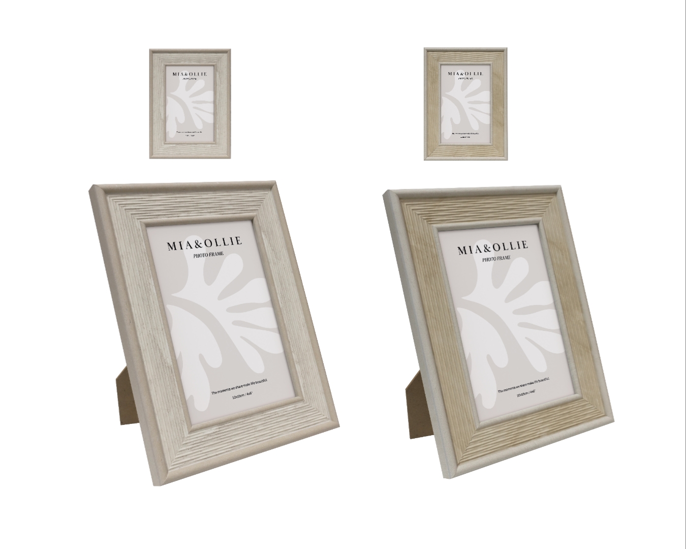 V637-PHO37300-202508252053-00 Set 2 Photo Frame Lisa '4x6in' Assort 15cm - Image 1