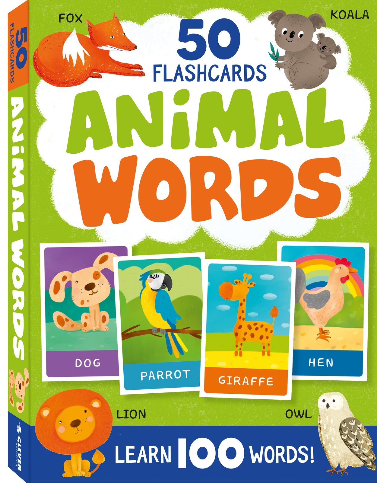 V637-PHOE664-202508260715-00 First Animals (50 Flash Cards) - Image 1