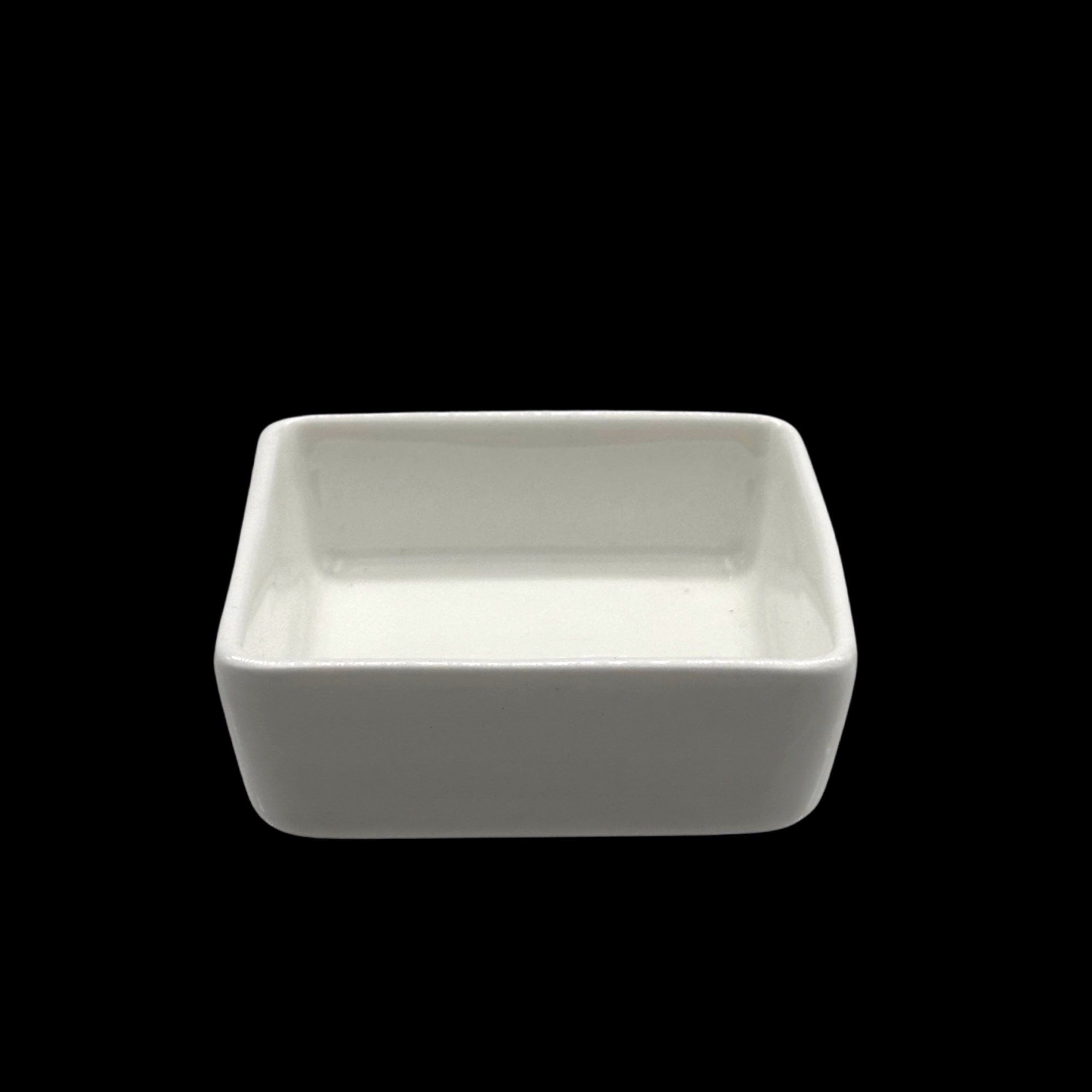 V637-TAB35254-202508260610-00 bulk 48 White Bone China Square Dish 6x6cm - Image 1