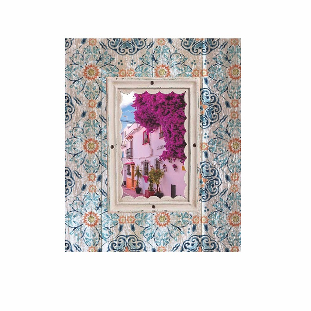 V637-WF-AHF210233-202508260506-00 Antique Single Print Photo Frame 28cm - Image 1