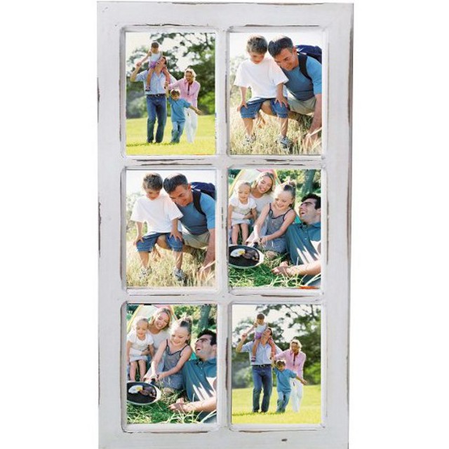 V637-WF-AHF7024-202508260510-00 Rustic 6 Collage Photo Frame 74cm - Image 1