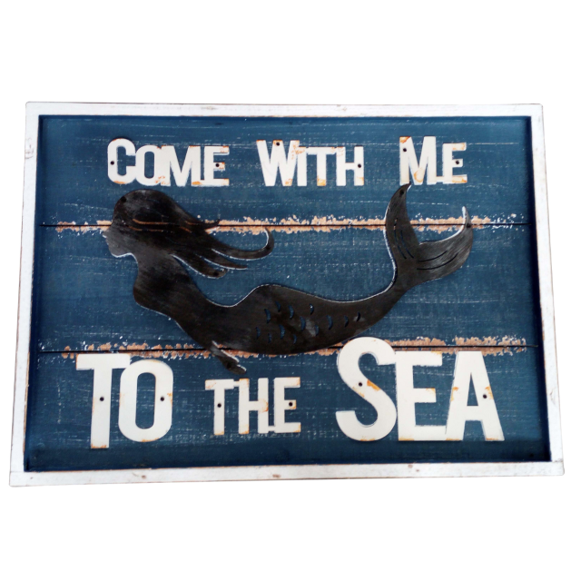 V637-WF-RAC-141-202508260604-00 Come w Me to The Sea Wall Art 61cm - Image 1