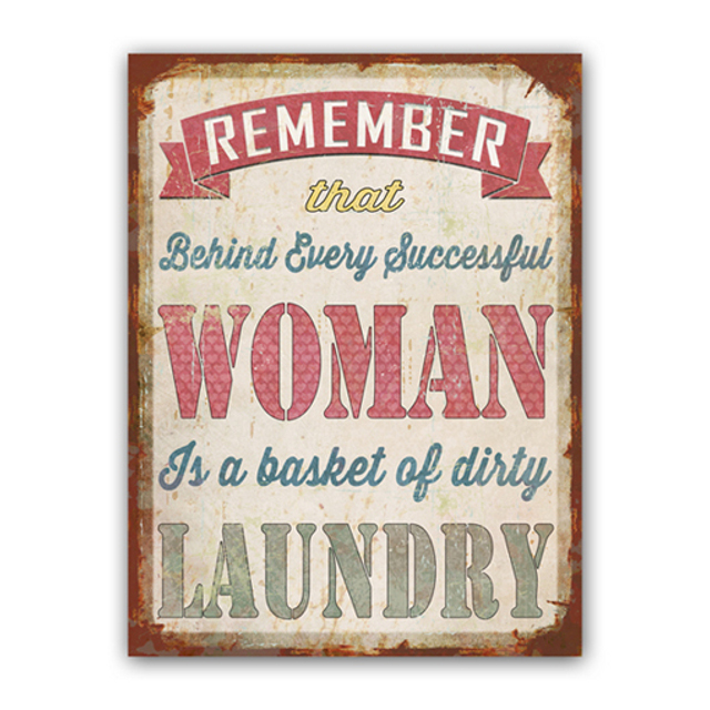 V637-WF-TI-009-202508260630-00 Laundry Sign Wall Art 40cm - Image 1