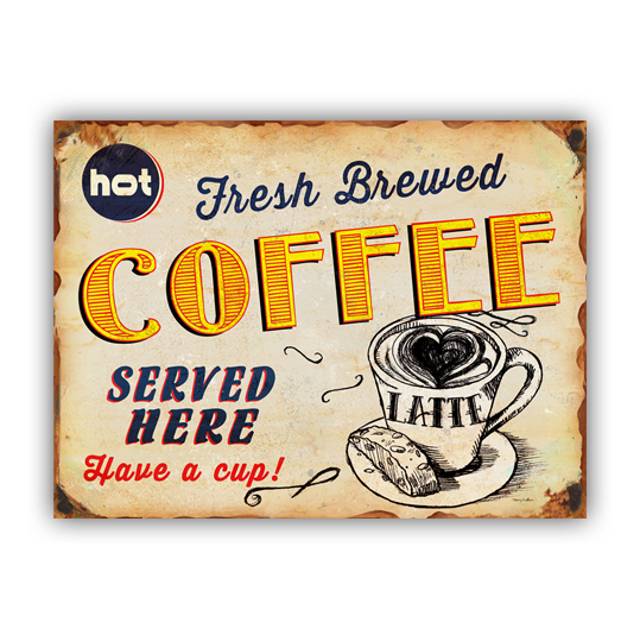 V637-WF-TI-011-202508260630-00 Coffee Sign Wall Art 40cm - Image 1