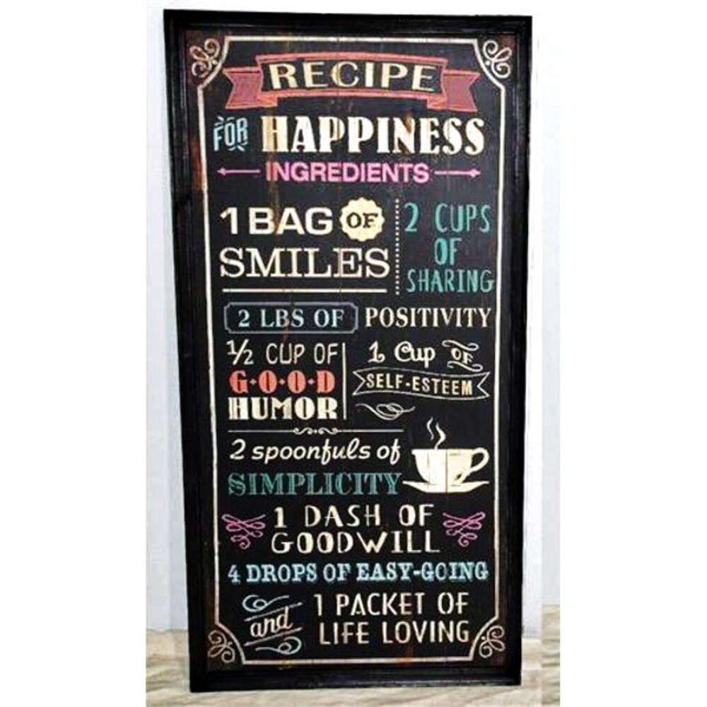 V637-WF-WOO-1016-202508260645-00 Menu Recipe Wall Art 97cm - Image 1