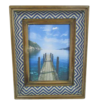 V637-WF-WOO-1029-202508260645-00 Antique Single Photo Frame 26cm - Image 1