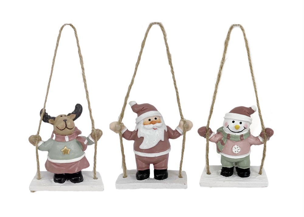V637-XMS31206-202508260830-00 bulk 24 Xmas Hanging Swing Deco Assort 13cm - Image 1