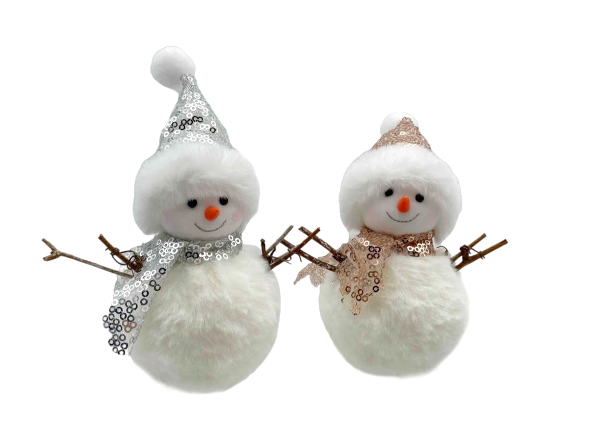 V637-XMS31218-202508260830-00 bulk 24 Xmas Standing Snowman Deco Assort 15cm - Image 1