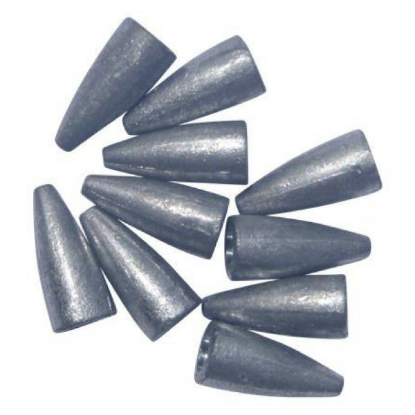 V658-93MC000020880-202507311355-00 Swimerz 3/8 oz Lead Bullet Sinker - Qty 10 Pack - Image 1
