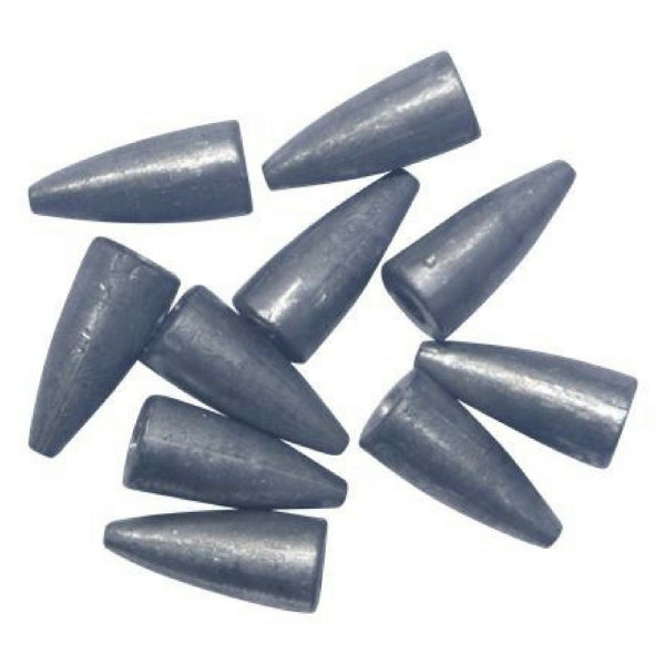 V658-93MC000020881-202507311325-00 Swimerz 1/2 oz Lead Bullet Sinker - Qty 10 Pack - Image 1