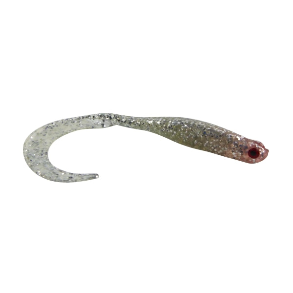 V658-93MC000051020-202507311335-00 Swimerz 100 mm VTail Soft Plastic Lure, Silver Glitter, 5 pack - Image 1
