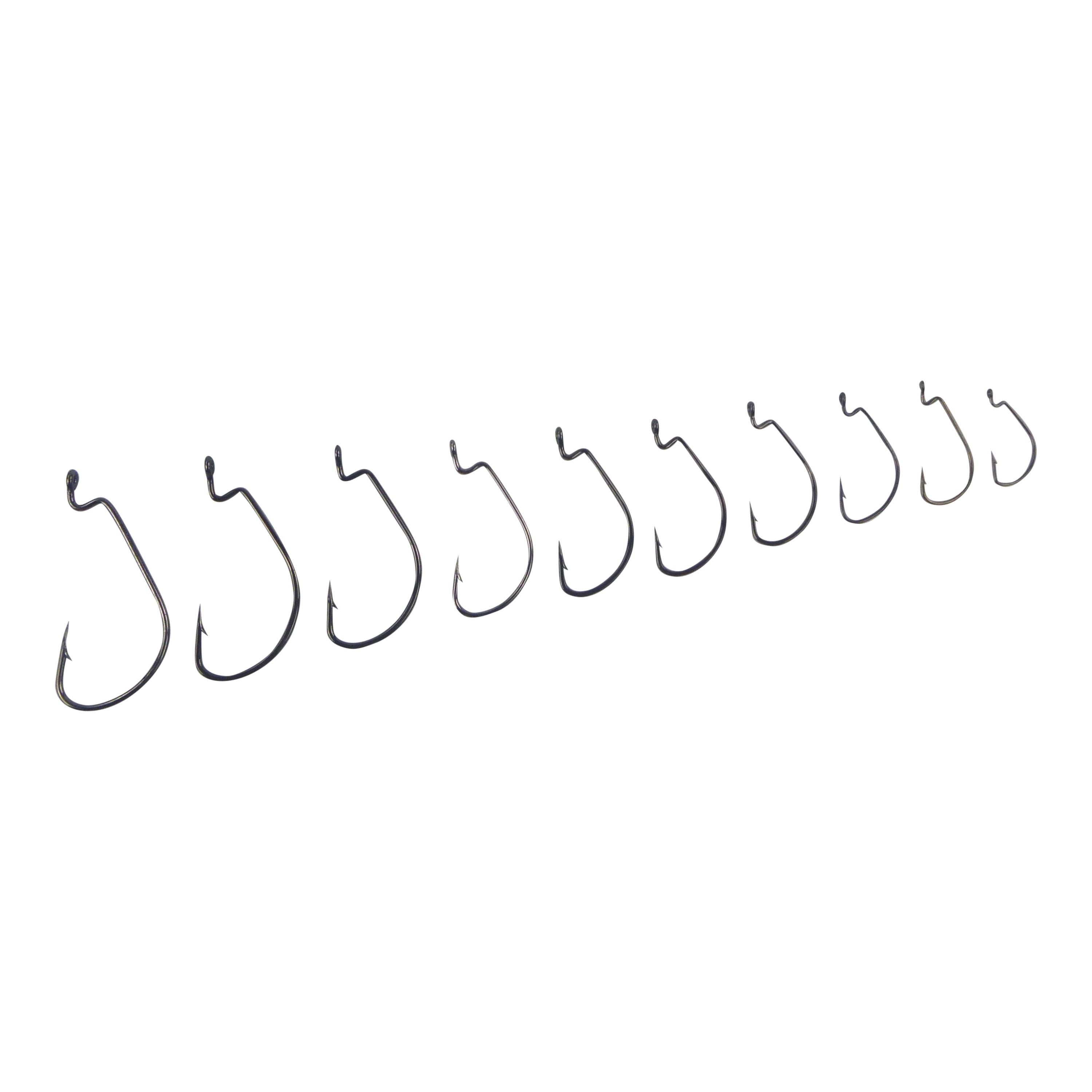 V658-93MC000102006-202507311325-00 Swimerz 1/0 Wide Gape Worm Hook 15 Pack - Image 1