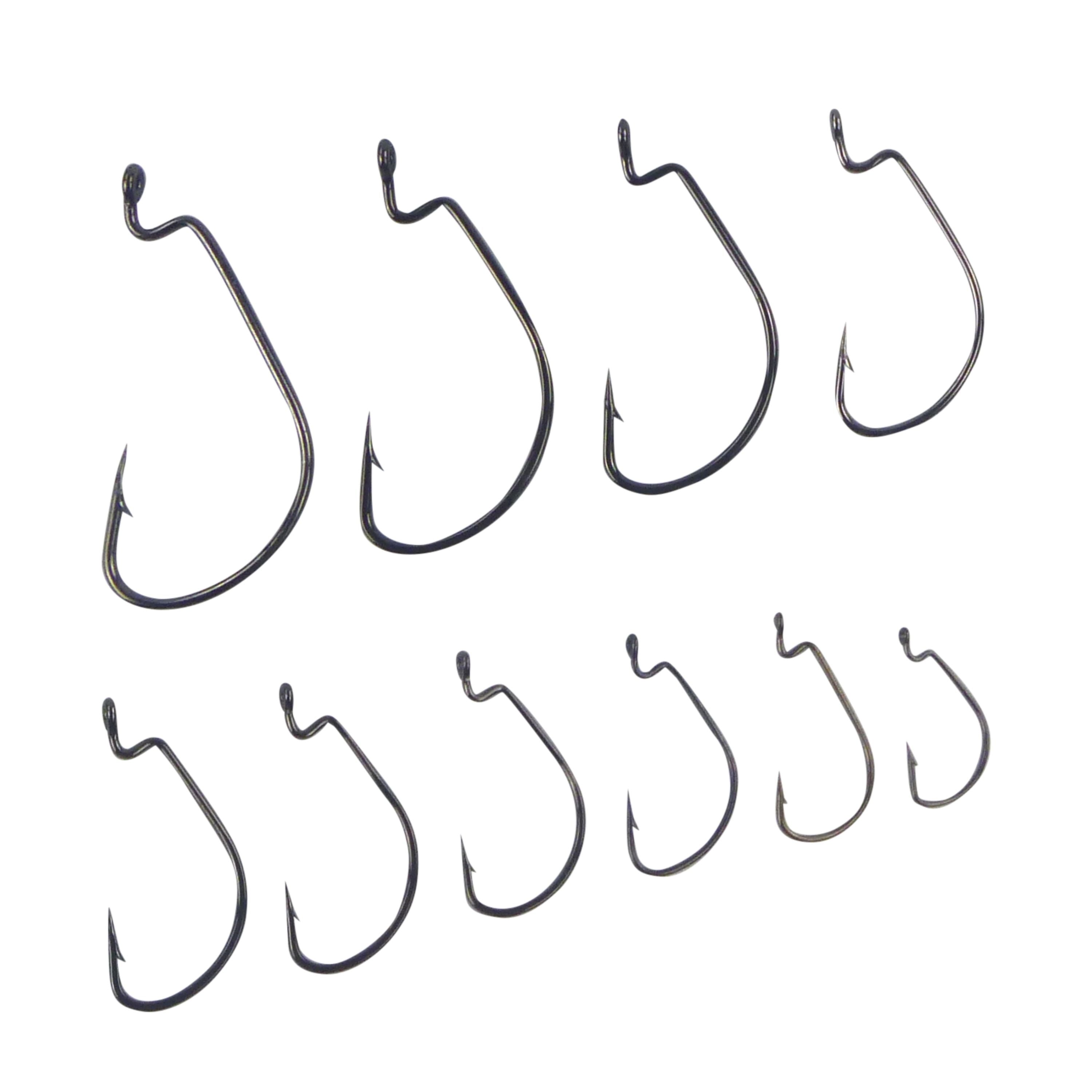 V658-93MC000102007-202507311341-00 Swimerz 2/0 Wide Gape Worm Hook 15 Pack - Image 1