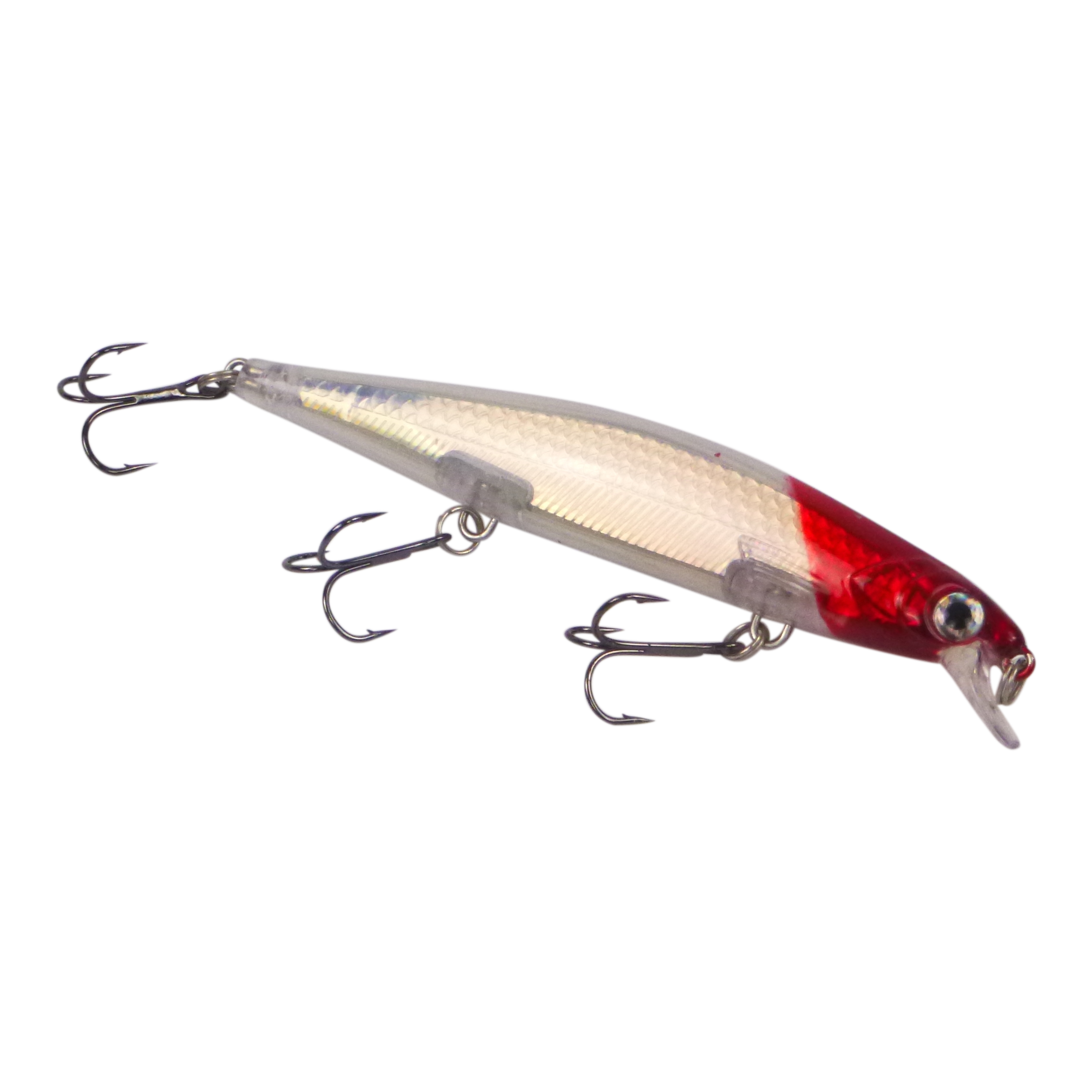 V658-93MC000320100-202507311045-00 Finesse 'Chudan' 110mm Sinking/Diving Minnow, Red Head - Image 1