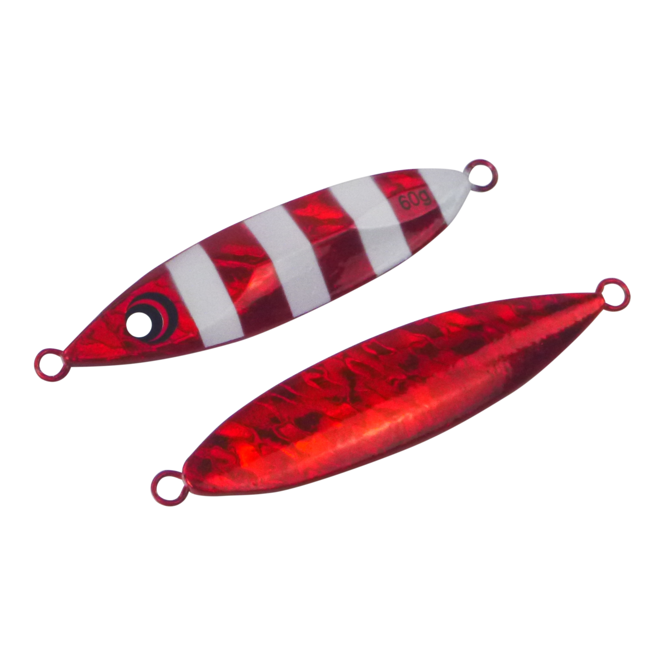 V658-93MC000362021-202507311441-00 Finesse Slow Pitch Flutter Jig, 60gm, Ruby Flash, 2 pack - Image 1