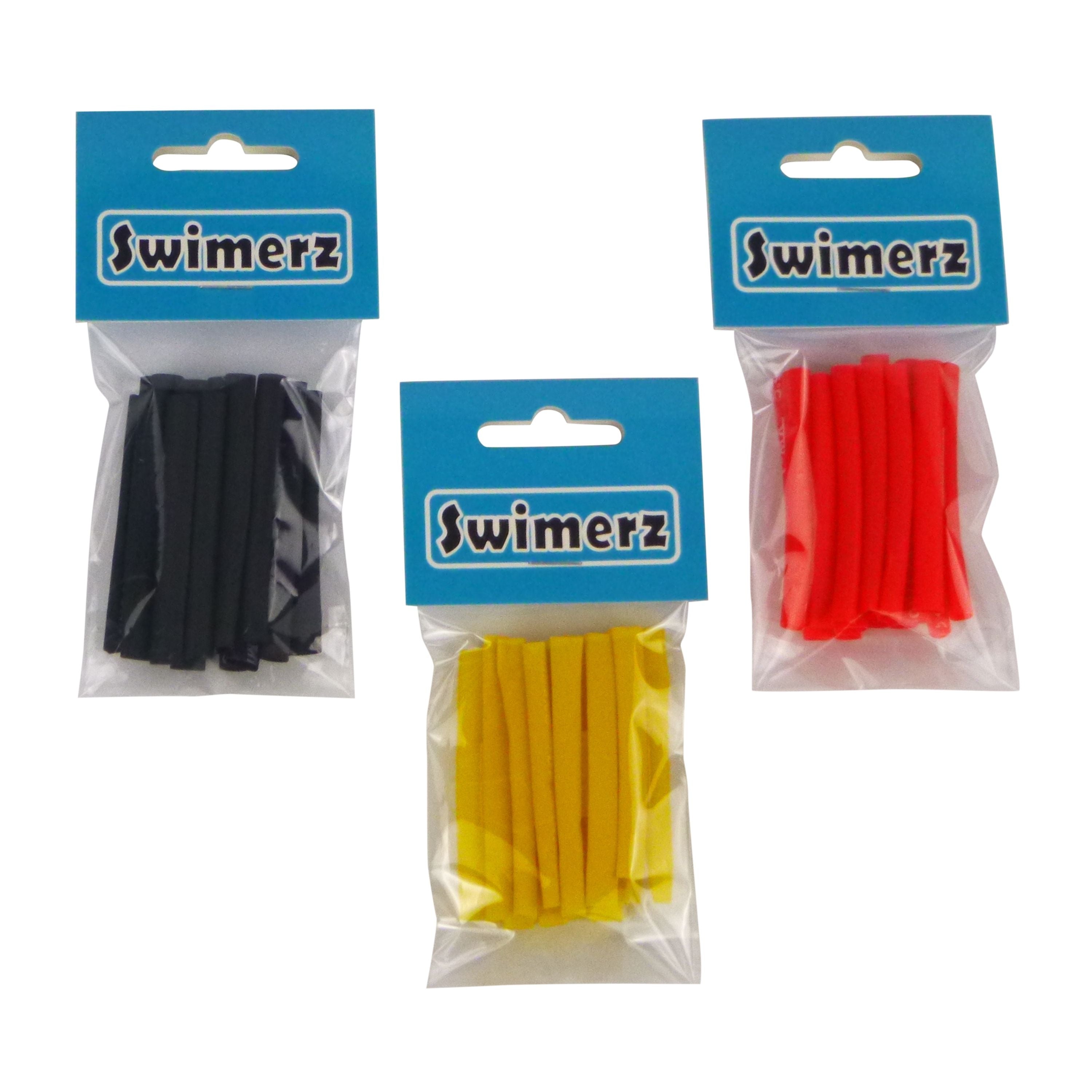 V658-93MC000400004-202507311440-00 Swimerz Assist Hook Sleeves, 4mm Shrink Tube, Black, Yellow & Red, 50mm. Qty 45. - Image 1