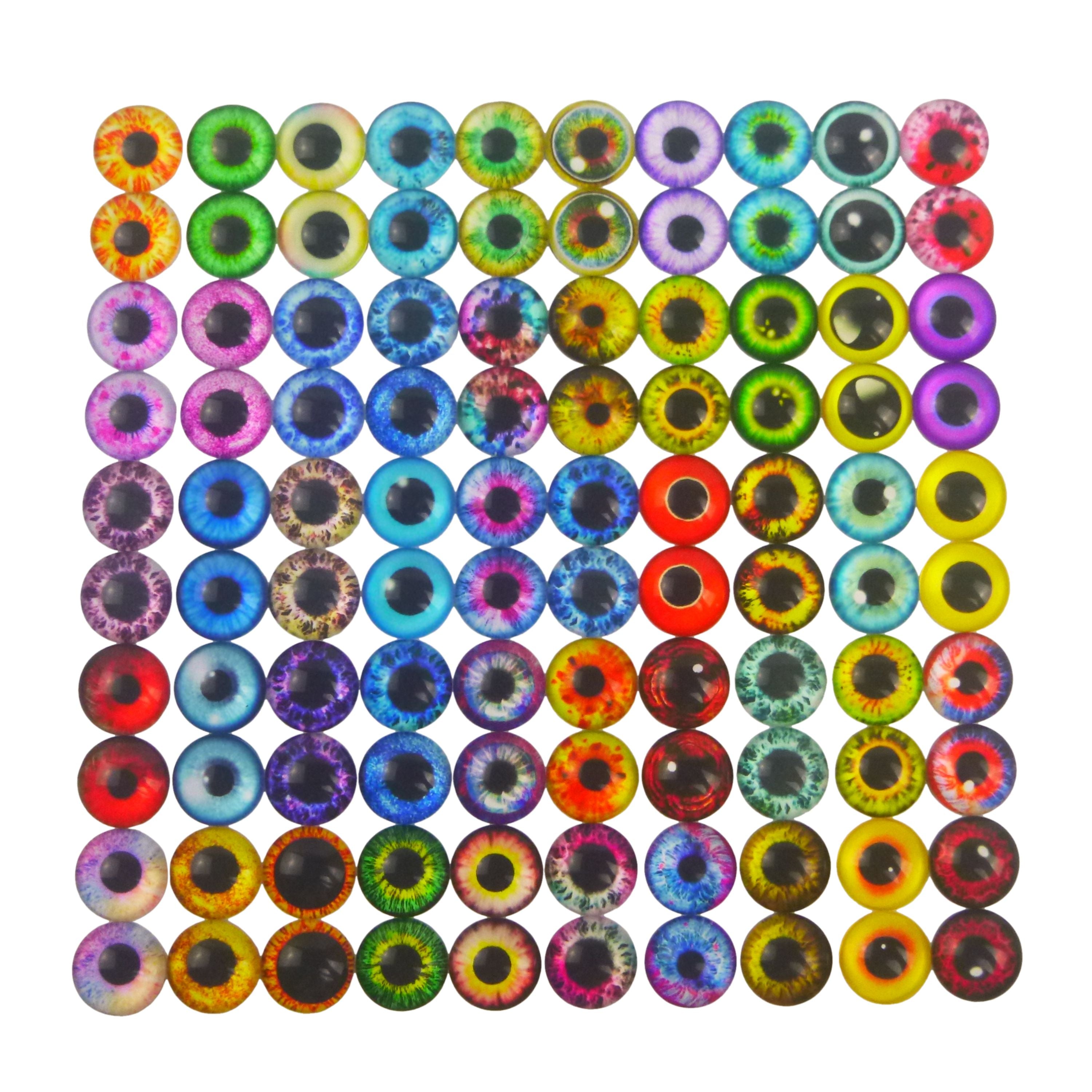 V658-93MC000660201-202507311125-00 Artizan Molded Lure Eyes, 10mmD, 50*2, Qty 100 - Image 1