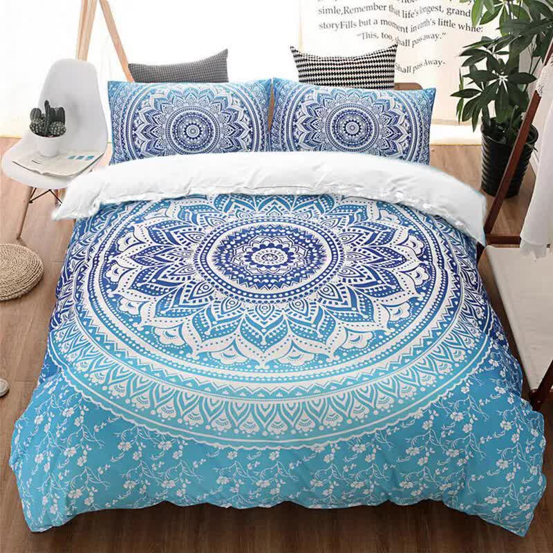V745-MAB01169AJ3-202508061206-00 Dreamscape Sacred Circle Design Comforter Set – 3‑Pcs Refreshing - Image 1