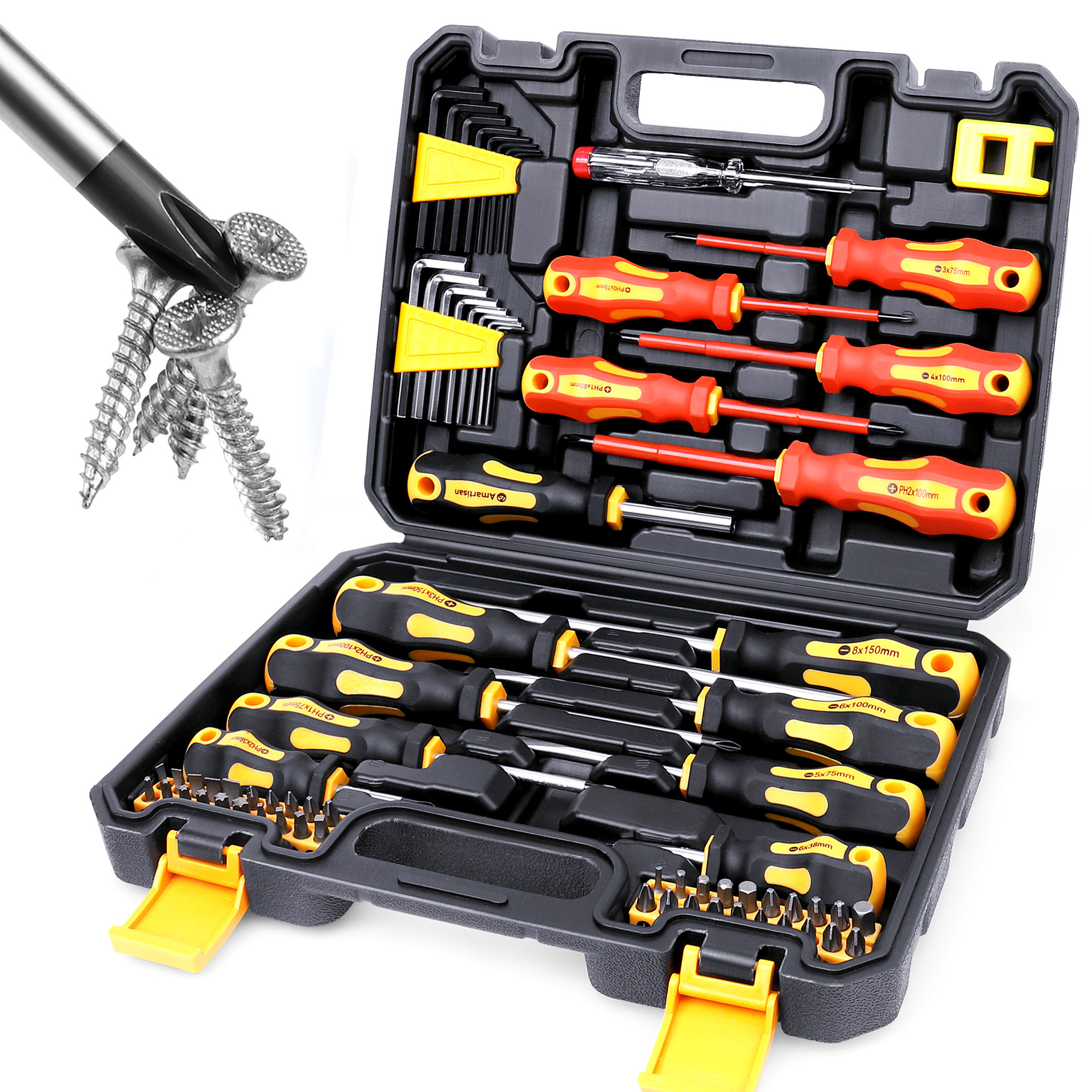 V888-ELOSUNG33931-202509221010-00 72-Piece Professional Precision Screwdriver Set - Magnetic Repair Tool Kit for Electronics, PC & Home Appliances - Image 1