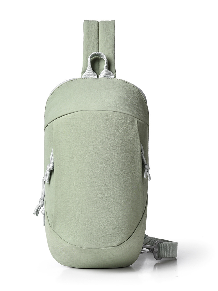 V888-ELOSUNG33953-202509221016-00 Green Minimalist Anti-Theft Sling Bag for Men & Women - Water-Resistant Crossbody Chest Pack, Fits 9.7-inch Tablet - Image 1