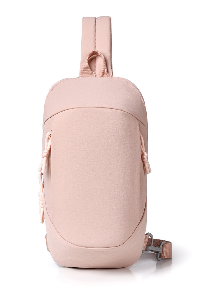 V888-ELOSUNG33954-202509221016-00 Pink Minimalist Anti-Theft Sling Bag for Men & Women - Water-Resistant Crossbody Chest Pack, Fits 9.7-inch Tablet - Image 1