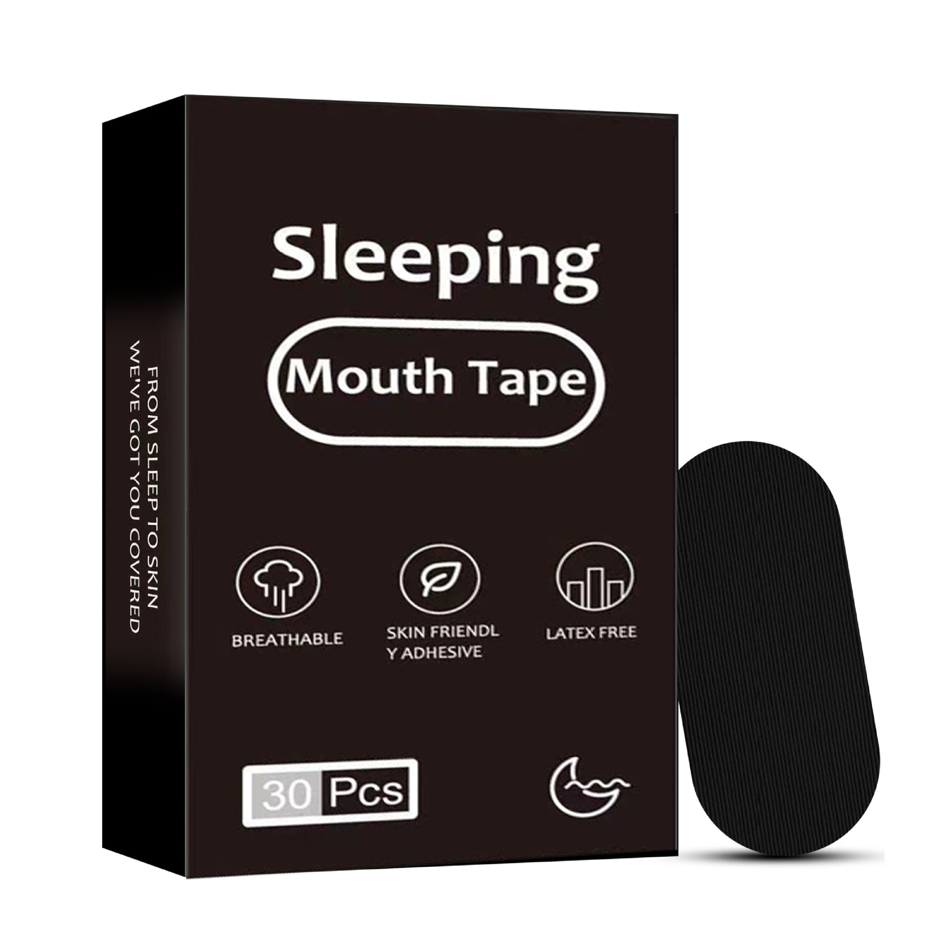 V888-ELOSUNG34622-202509221510-00 2-piece Premium Sleep Stop Snoring Strips - 30 pieces of breathable, skin-friendly tape for snoring relief, correcting mouth breathing and improving sleep - Image 1