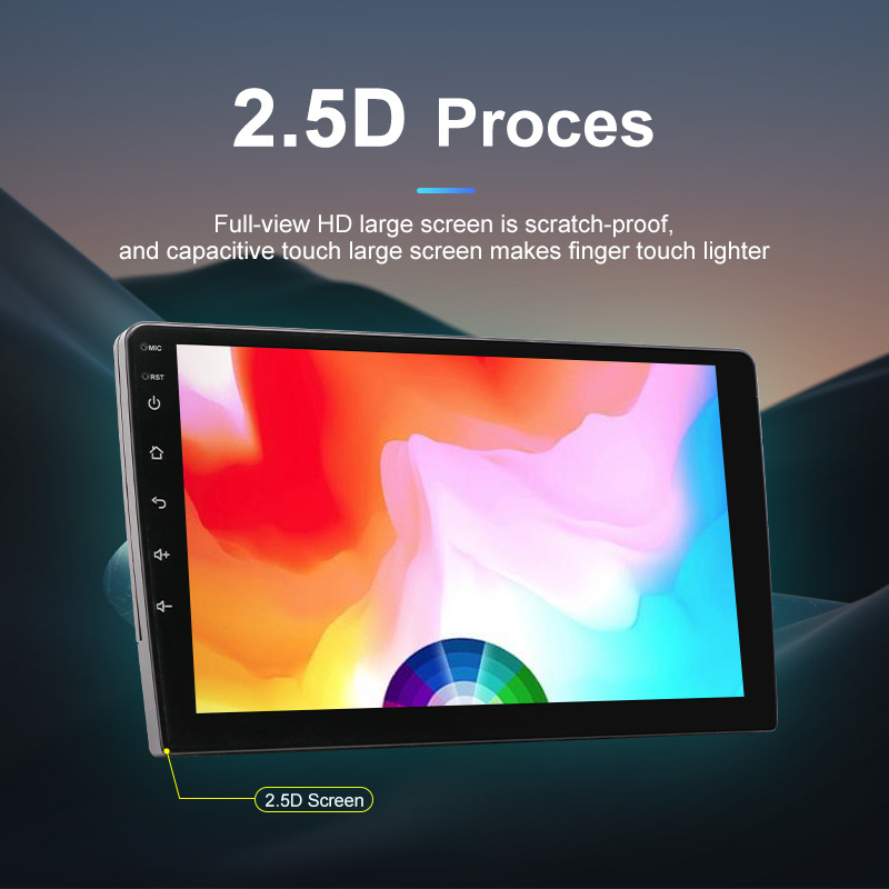 V888-ELOSUNG35852-202508111510-00 Universal 10-Inch Android Car Stereo GPS Navigator - QLED HD Touchscreen, 2GB RAM 32GB ROM, WiFi, Bluetooth 5.4, CarPlay & Mirror Link(black 10 inches) - Image 1